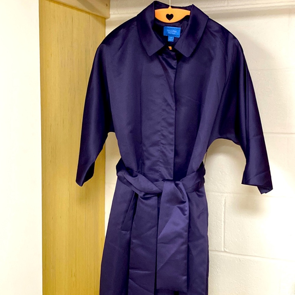 Nwot SIMPLY VERA PURPLE LONG 3/4 SLEEVE DRESS BELT JACKET size M